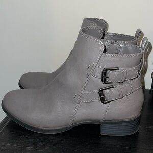 Gray booties